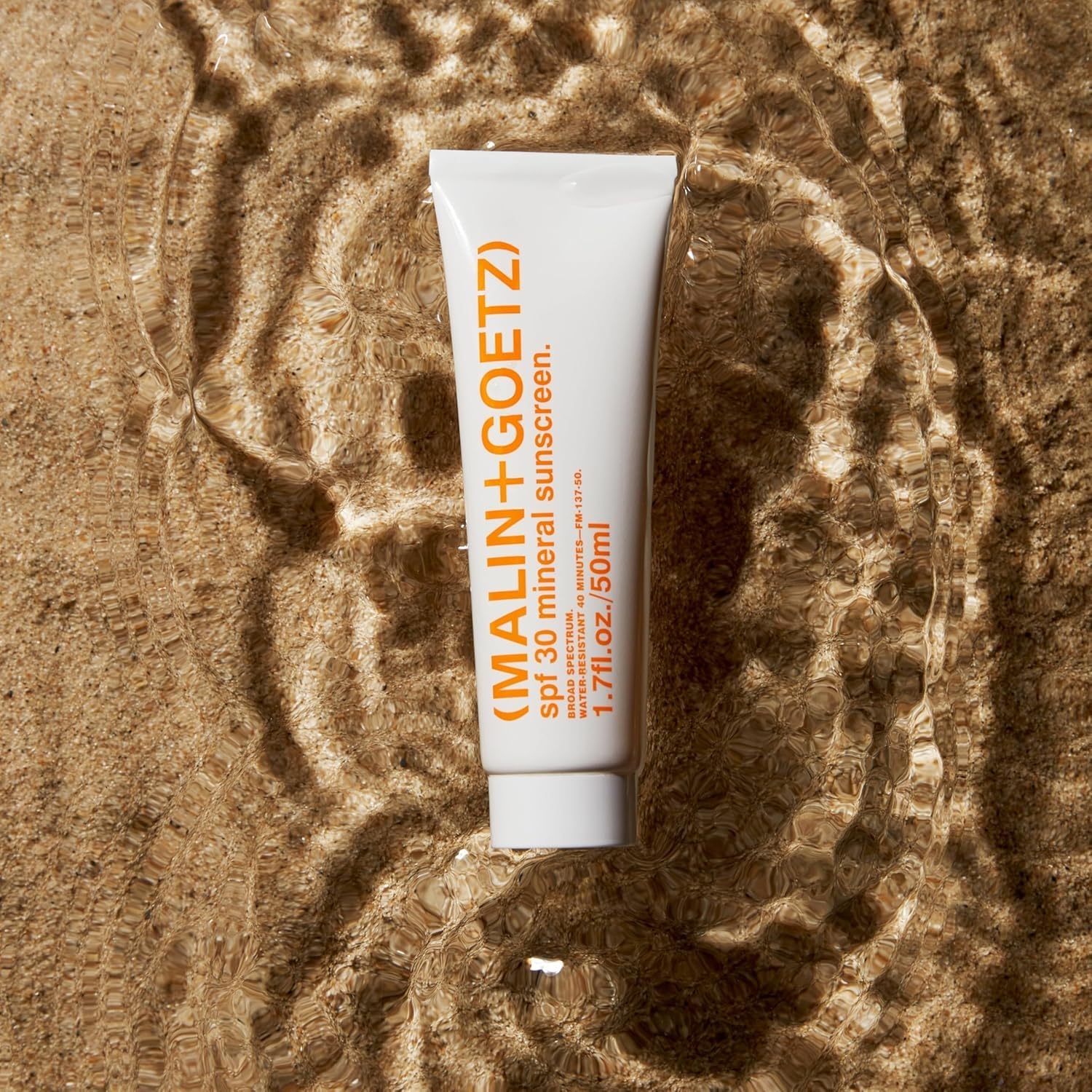Malin + Goetz SPF 30 Mineral Sunscreen, 1.7 fl. oz. – Hydrating Mineral Sunscreen for Anti-Aging, Moisturizing, Face & Body, Lightweight Lotion with SPF
