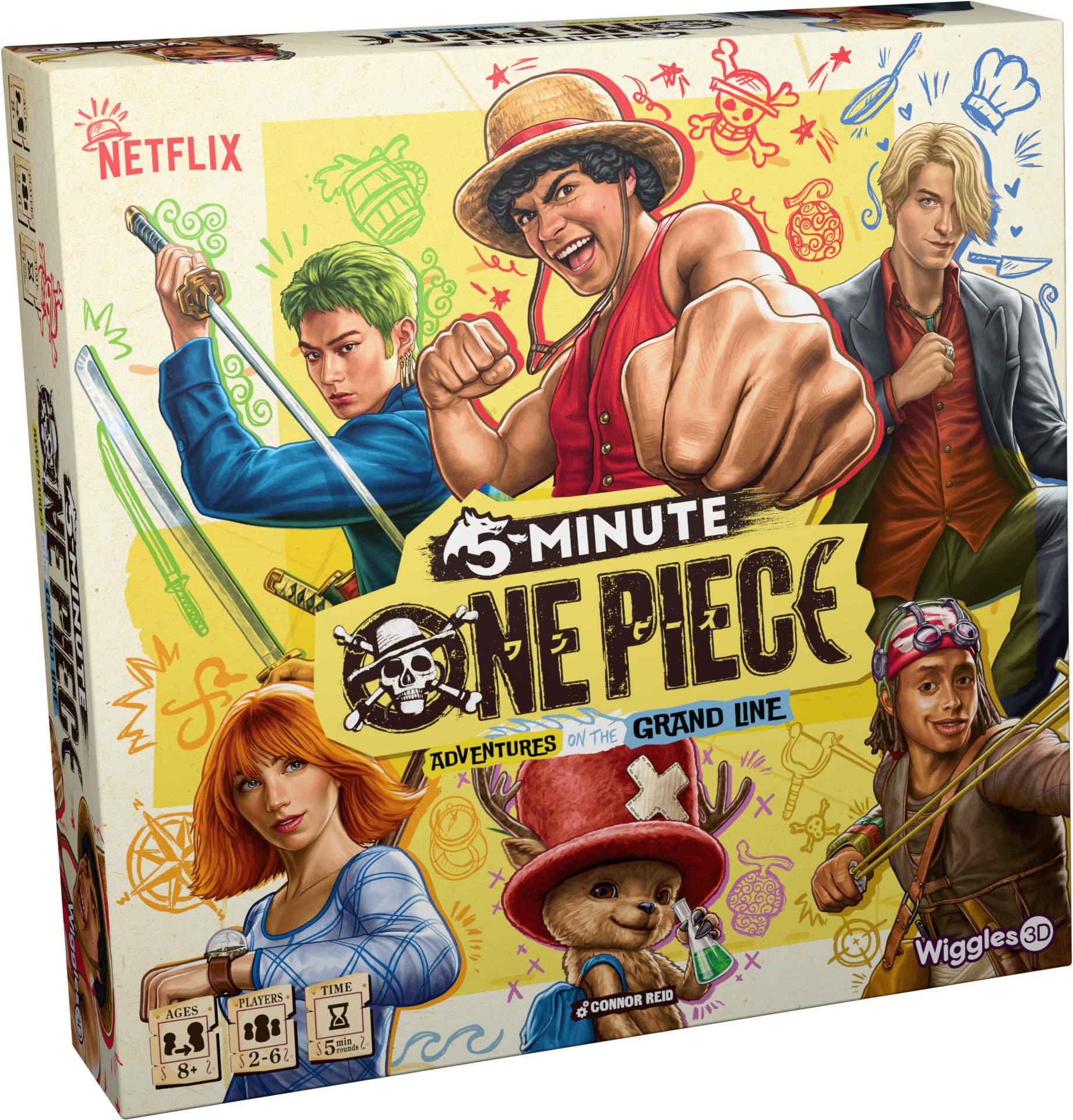 3D Wiggles | 5 Minute One Piece | Cooperative Card Game | Ages 8+ | 2-5 Players | 5 Minutes Playing Time