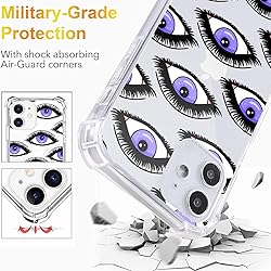 LuGeKe Evil Eyes Case for iPhone XR,Fashion