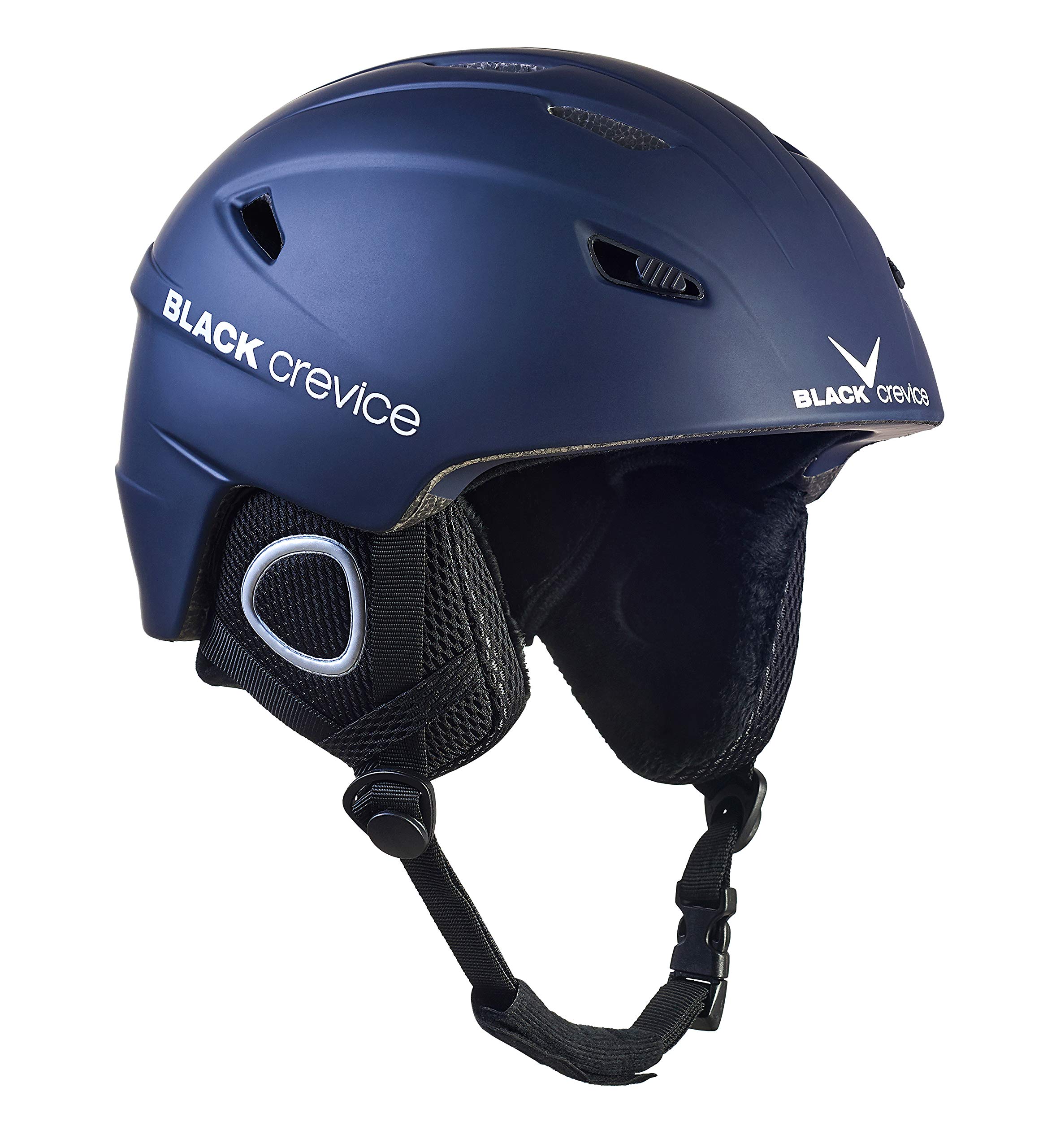 Black Crevice Kitzbühel Ski Helmet, Navy/White, L