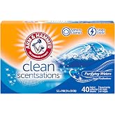 ARM &amp; HAMMER Fabric Softener Sheets, 40 sheets, Purifying Waters