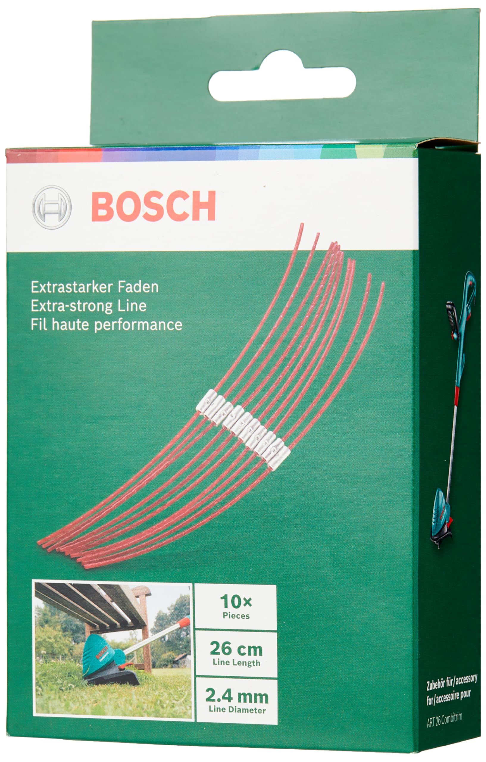 Bosch F016800181 Extra-strong Thread 26cm (10 pack) for 26 Combitrim