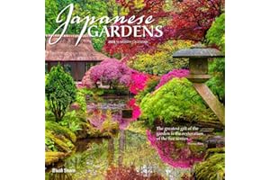 Japanese Gardens | 2024 12 x 24 Inch Monthly Square Wall Calendar | Brush Dance | Gardening Outdoor Home Country Nature