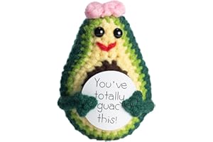 photway Mini Positive Avocado, Cute Crochet Positive Potato with Positive Card for Teenage Girl Gifts Emotional Support Relaxing Gifts Good Luck Gift New Job Gift Birthday