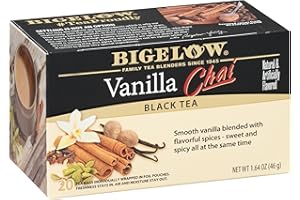 BIGELOW TEA Bigelow Vanilla Chai Black Tea Bags, 20 count (Pack of 6)