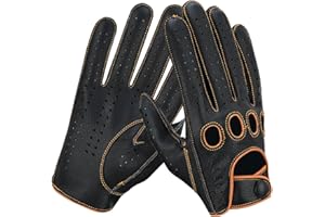 Riparo Mens Gloves, Leather Gloves for Driving, Motorcycle Gloves, Driving Gloves for Men