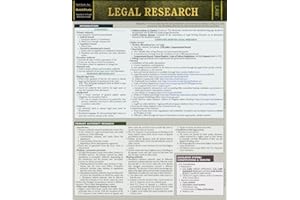 Legal Research: A Quickstudy Laminated Law Reference