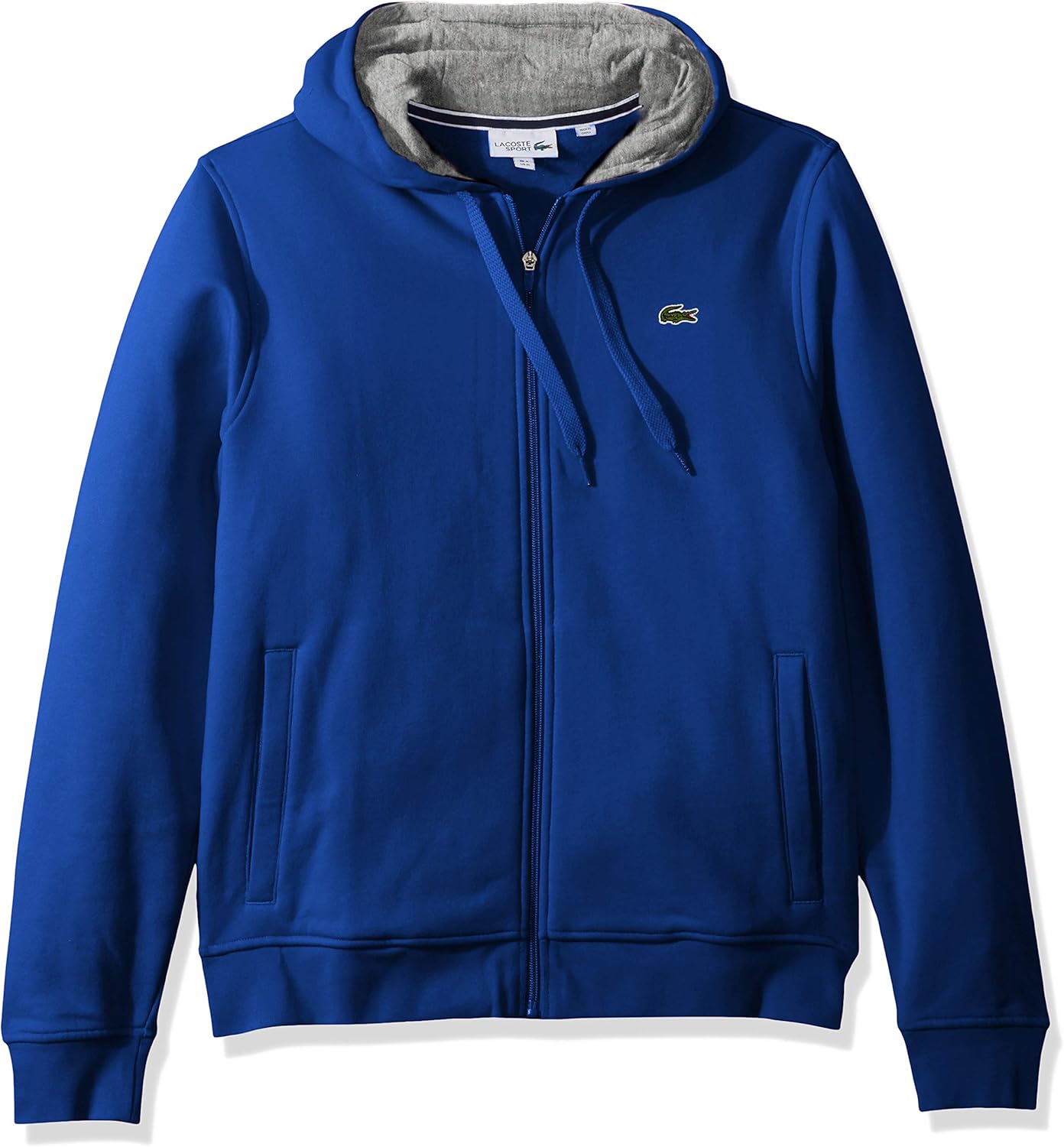 Lacoste Mens Sport Long Sleeve Fleece Full Zip Hoodie Sweatshirt at  Men’s Clothing store