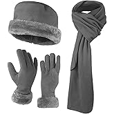 boxed-gifts Women's Warm Fleece Winter - Women's Hat and Glove Set + Hats Gloves Scarves for Women