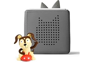 Toniebox Audio Player Starter Set with Playtime Puppy - Listen, Learn, and Play with One Huggable Little Box - Gray