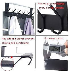 Dseap Over The Door Hook Hanger - 6 Hooks Over Door
