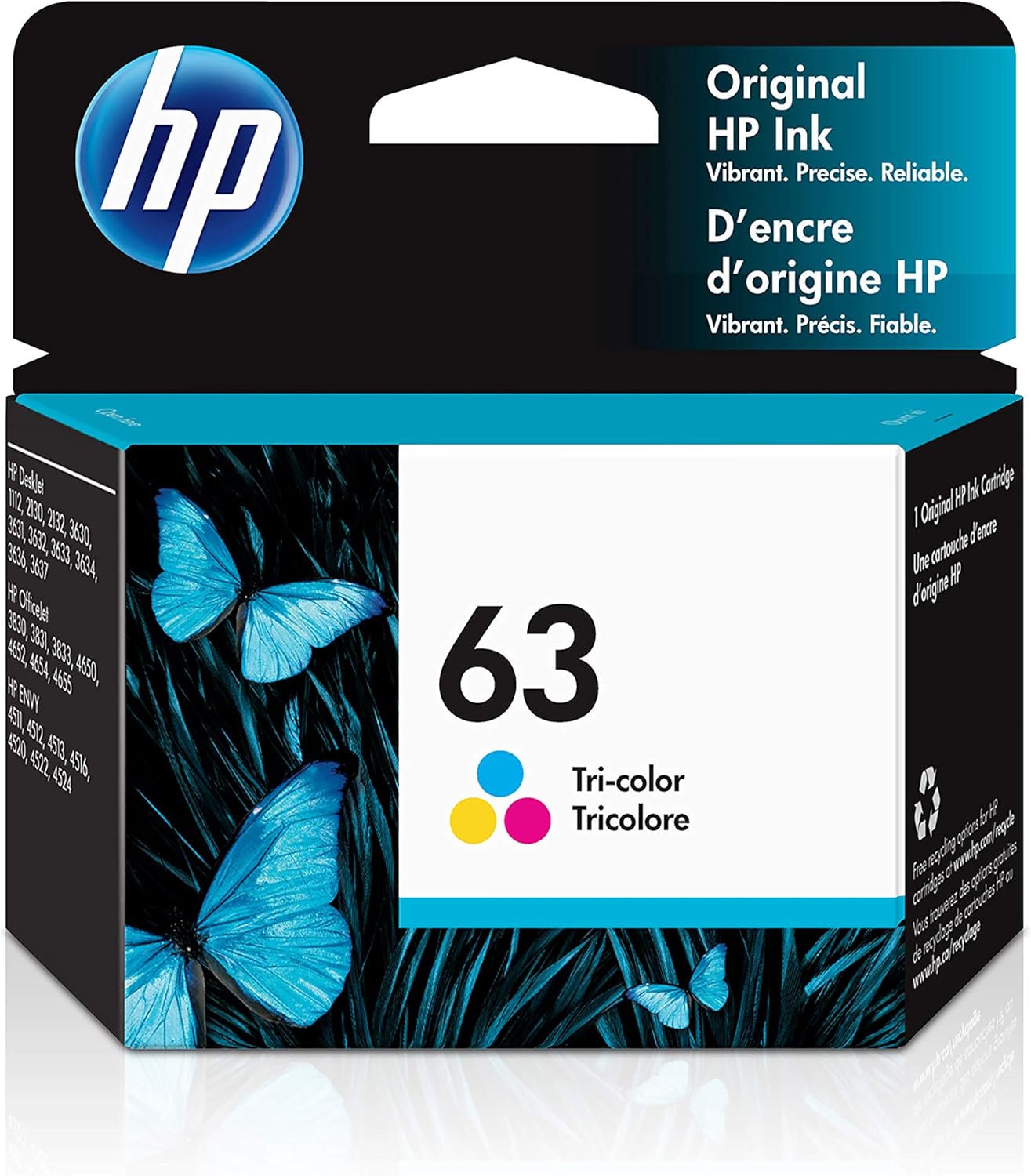 HP 63 | Ink Cartridge | Tri-color | F6U61AN