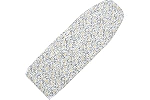 Seiritex Over The Door Ironing Board Cover 14 x 42 inch, Thick Padding and Heat Reflective with Hook and Loop Fasteners, 3 Layers Iron Board Cover (Flora)