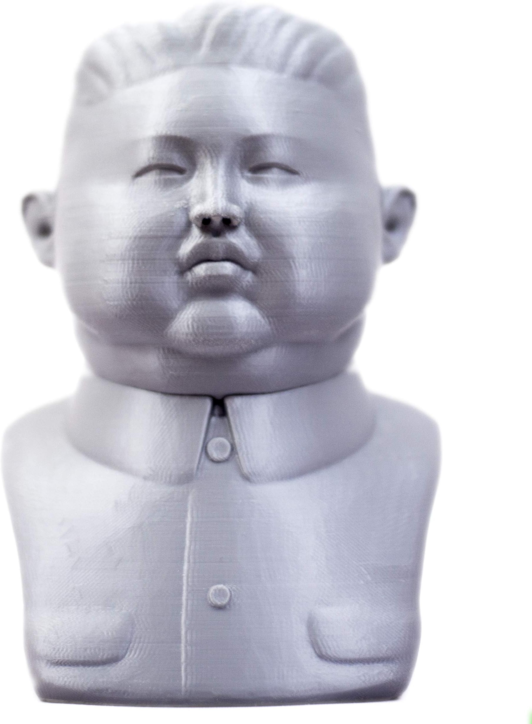 Edge3D Kim Jong Un 3D Printed Replica Bust Statue for Home Decoration, Model, Sculpture, Political Decoration, Satire (10CM/4 Inch Tall)