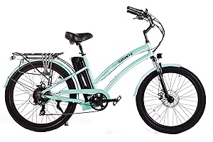 SOHOO Soumye Beach Cruiser Electric Bicycle 500W Brushless Motor, 48V/13Ah Removable Battery, 26”x2.235 Tire, Max speed 25miles/Hour Step-Over/Step-Thru Frame, Use M5 Larger Size Display, SHIMANO 7 Gears Mountain e-Bike, For Adults