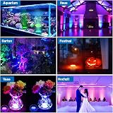 daphomeu Submersible LED Lights 2 Pack Remote Battery Powered RGB 16 Colors view 6