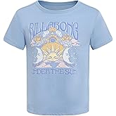 Billabong Girls Premium Short Sleeve Logo Graphic Tee, Crew Neck T-Shirt, Soft & Comfortable