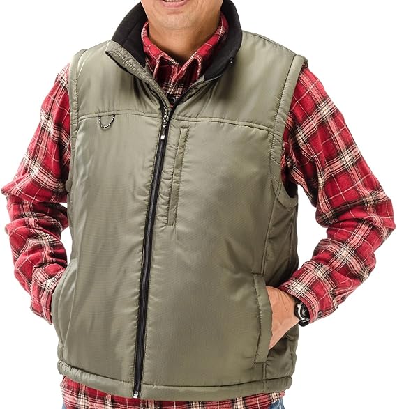 Amazon メンズ 中綿入り 大きいサイズ ベスト 冬用 あったか 紳士用 マイクロブロックチェック 生地 撥水加工 きやすく 大変便利 甚平 通販