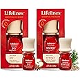 Lifelines Essential Oil Blends, 2-Pack - Blended Essential Oils with Mess-Free Precision Pump for Aromatherapy Diffusers - Long-Lasting Scented Fragrance - Spice Rush (Joy & Energy)