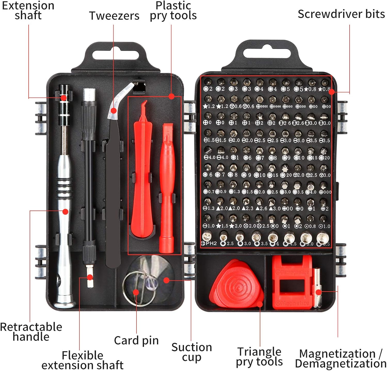 Fashion Mall 110 In 1 Precise Screwdriver Set Amamia Magnetic Repair Kit For Mobile Phone Smartphone Game Console Tablet Pc And Other Electronic Equipment Black Limited Edition Sice Si Org
