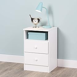 Prepac Astrid Simplistic Nightstand Side Table with