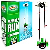 Marble Genius Automatic Chain Lift Marble Run Accessory Set | Keep marbles moving with an automatic chain lift that adds motion, excitement, and new possibilities to marble runs.