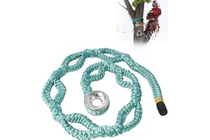 Loveinlast 40203 Rigging Ring Sling Rope, 0.86" x 7.2' Arborist Rope with 35mm Aluminum Ring, 7-Pocket Adjustment, Arborist Sling 25000 LBS MBS / 2500 LBS WLL, Tree Climbing Gear