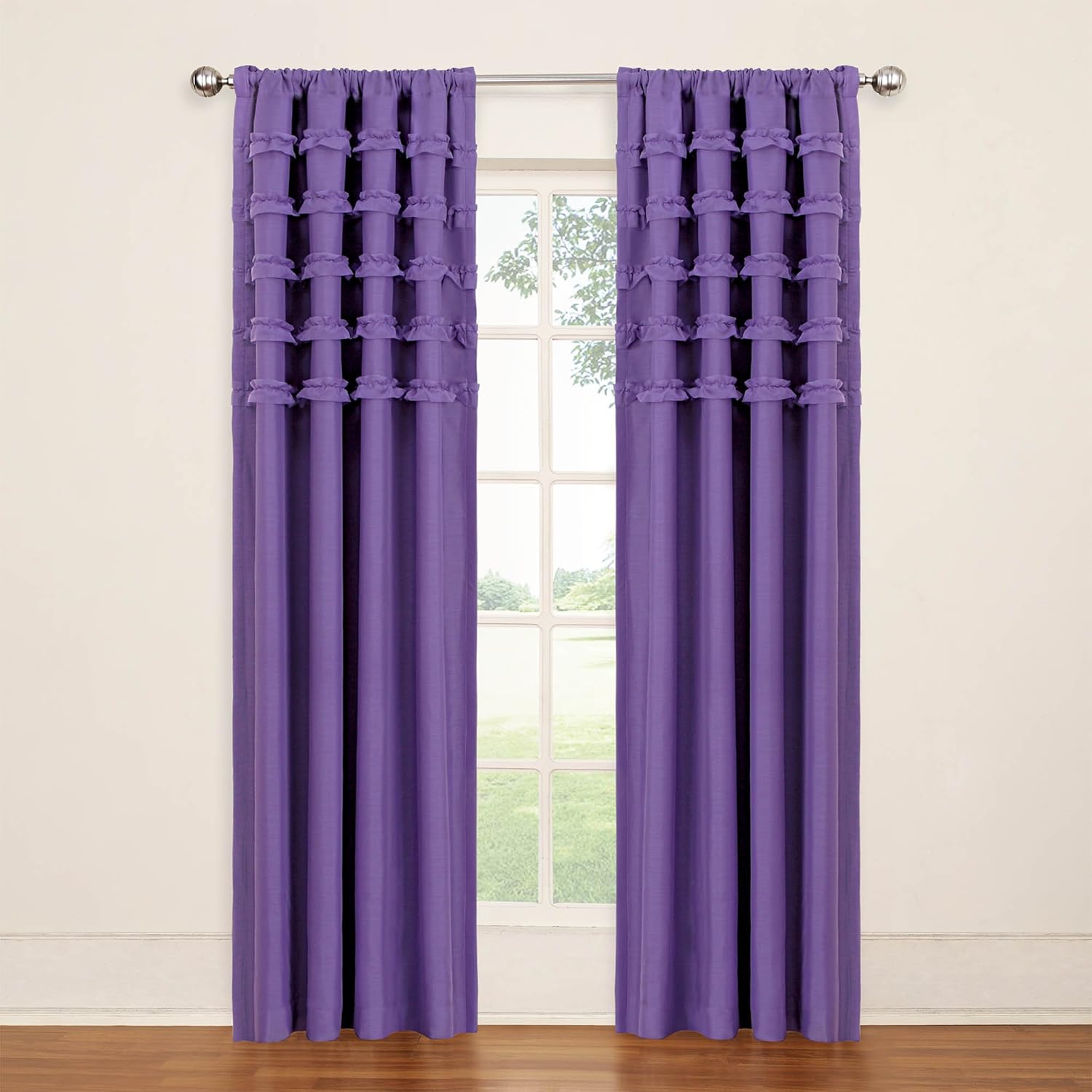 Amazon Com Eclipse Kids 13748050x063pur Ruffle Batiste 50 Inch By