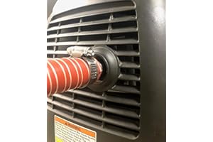 INNOVATIVE GENERATOR SOLUTIONS GenExhaust compatible with Honda EU2200i/EU2000i/EU1000i Generator 1" silicone tubing exhaust extension 2 foot length.