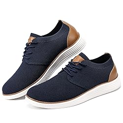 VILOCY Men's Fashion Dress Sneakers Casual Walking