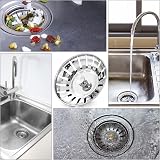 Tomario Upgraded Stainless Steel Sink Plug Strainer 78mm UK Kitchen Drain view 5