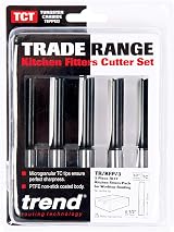 Trend Trend Trade Kitchen Fitters Pack 5 Straight Router Cutters 1/2 Shank view 2