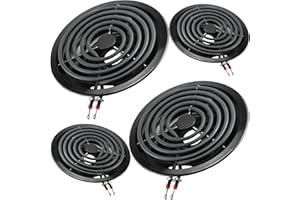 Stove Burner Pan Kit 5304430149(6")5304430150(8")&Electric Stove Burners Kit MP15YA(6") MP21YA(8") Compatible for Frigi-daire Ken-more Electric Range Stove Replaces 318067041 318067051 by MIFLUS