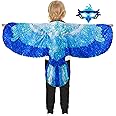 D.Q.Z Bird-Wings-Eagle-Costumes for Kids Dress Up Toys Parrot Halloween Role Play Animal Party