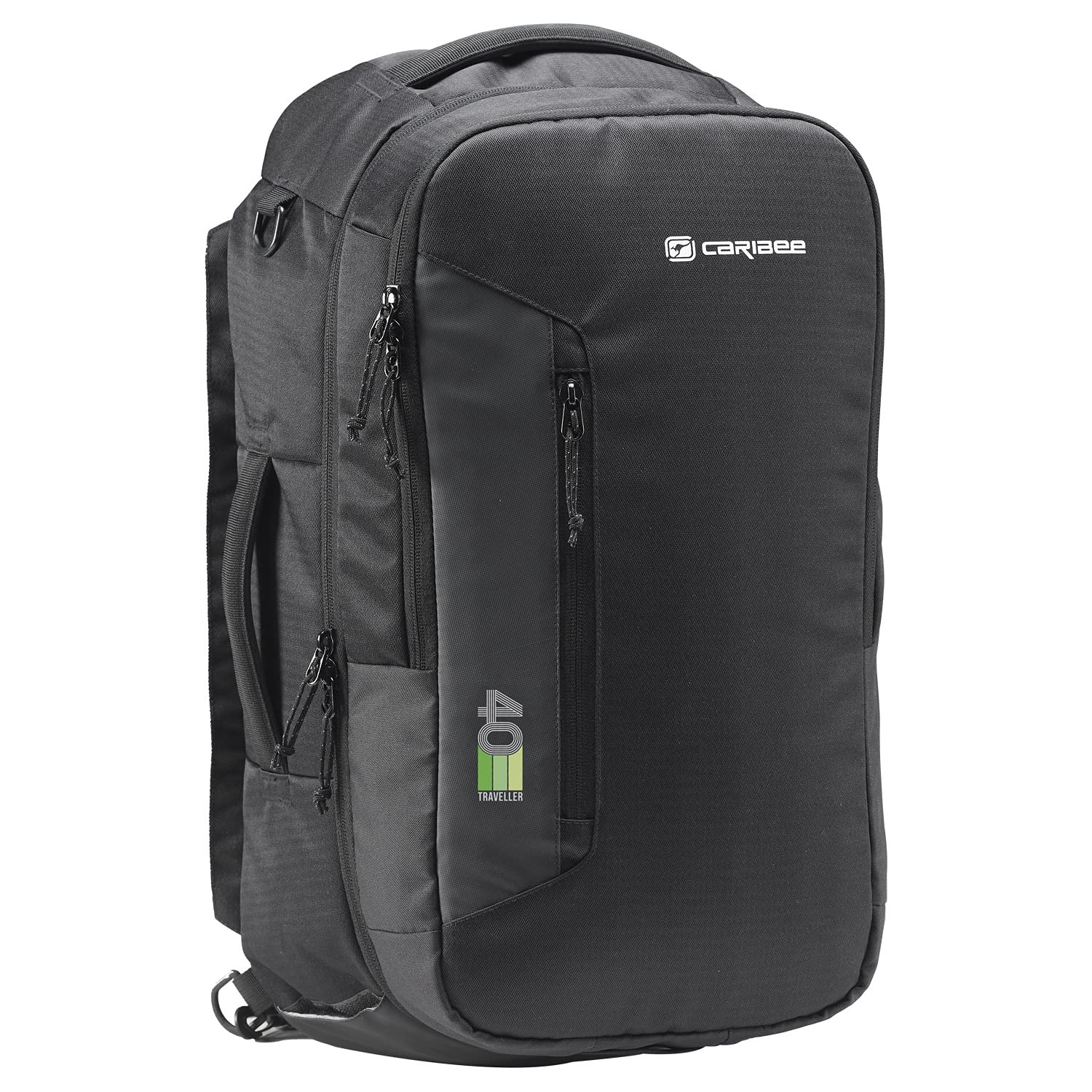 Caribee Traveller 40 Backpack/Laptop Bag Black 40L