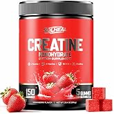 NSF 5g Real Creatine Monohydrate Gummies Redefine Strength Gains, All-in-One Advanced Formula to Boost Muscle, Endurance &amp; Recovery, Pre-Workout Gummy for Men &amp; Women 0 Sugar Low-Cal Vegan Gluten-Free