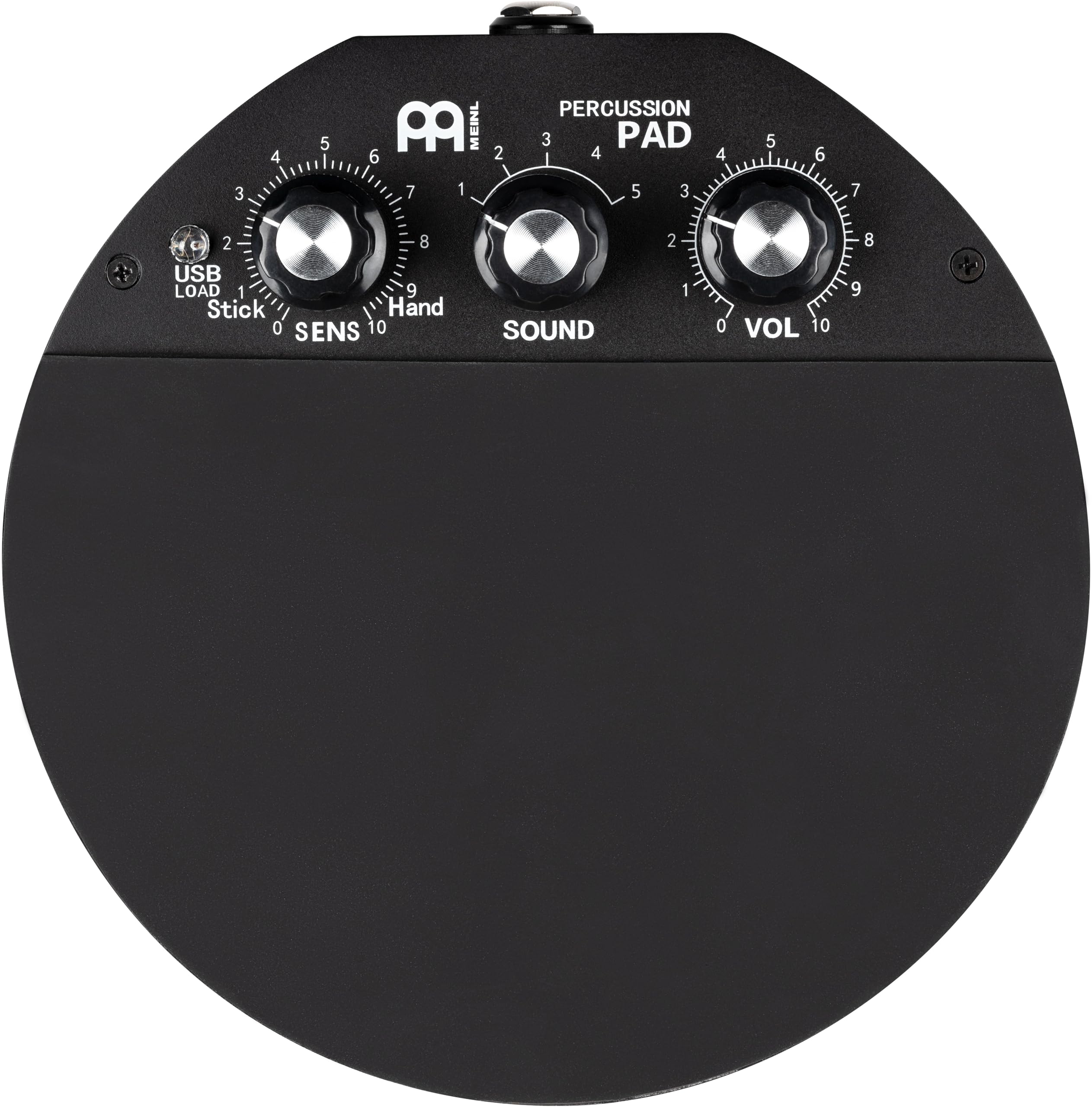 Meinl Percussion Compact Percussion Pad - Flat Percussion Instrument with Pre-programmed Sounds - Mountable - Playing Surface Rubber, Black (MCPP)
