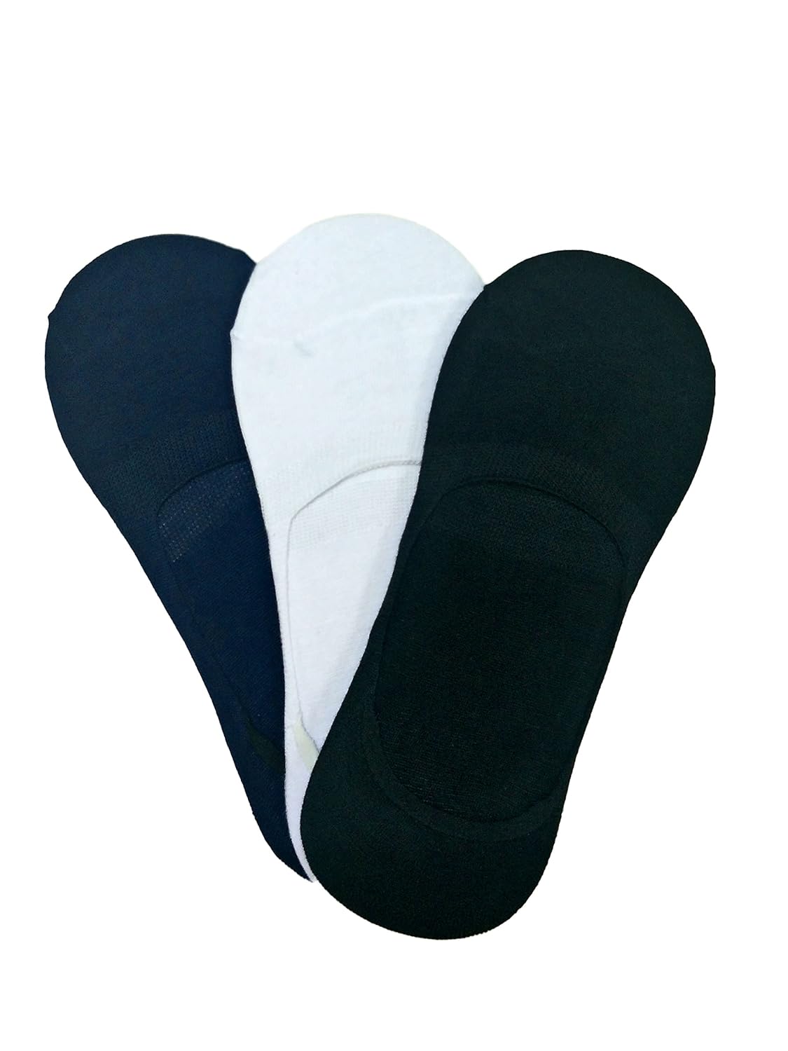 qraftink men's cotton loafer socks - pack of 3 (multicolour_8)