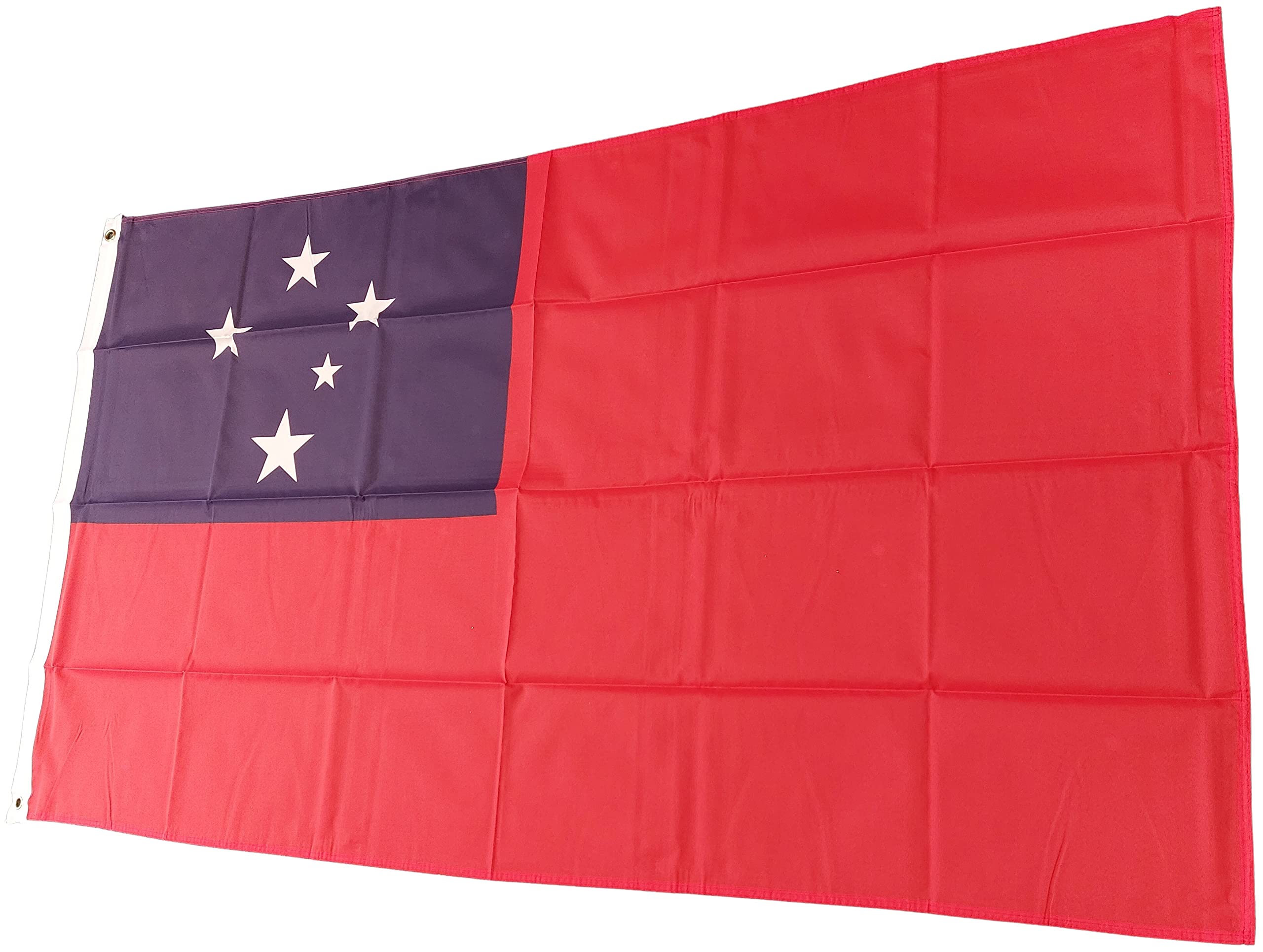 NWFlags Samoa Flag 5ft x 3ft 75d Premium Polyester Suitable For Flagpoles | Strong Polyester 5x3 foot material large flag banner with two metal Eyelets