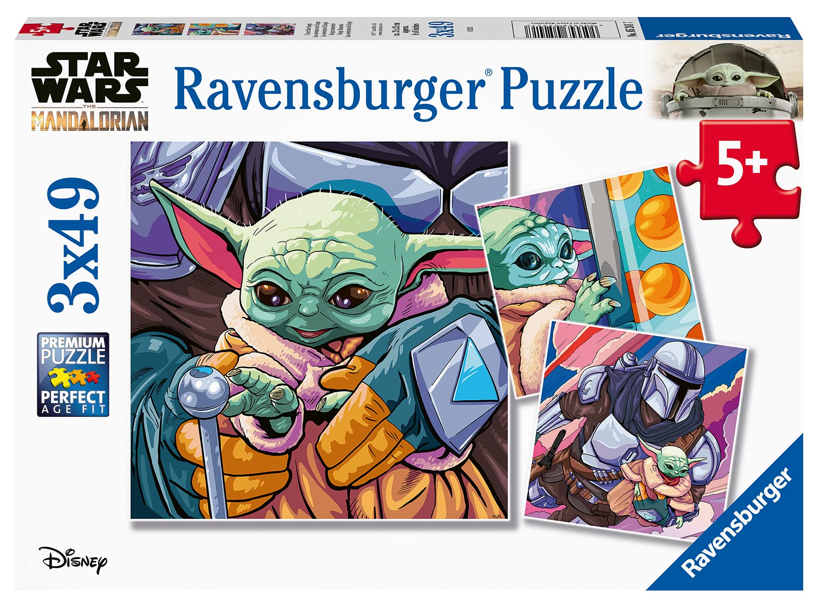 Ravensburger Star Wars The Mandalorian 3 x 49 Piece Jigsaw Puzzles for Kids Age 5 Years Up