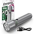 Energizer X2000 LED Rechargeable Flashlight, Powerful 2000 Lumen Flash Light, IPX4 Water Resistant, Excellent Emergency Power Outage Light