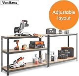 VonHaus 5-Tier Garage Shelving Units 1325kg Capacity 180x120x40cm view 5