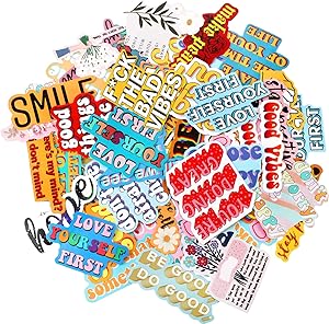 80 Pieces Inspirational Stickers for Water Bottles, Motivational Stickers Positive Inspiring Stickers Vinyl Waterproof Stickers for Laptop, Skateboard, Water Bottles