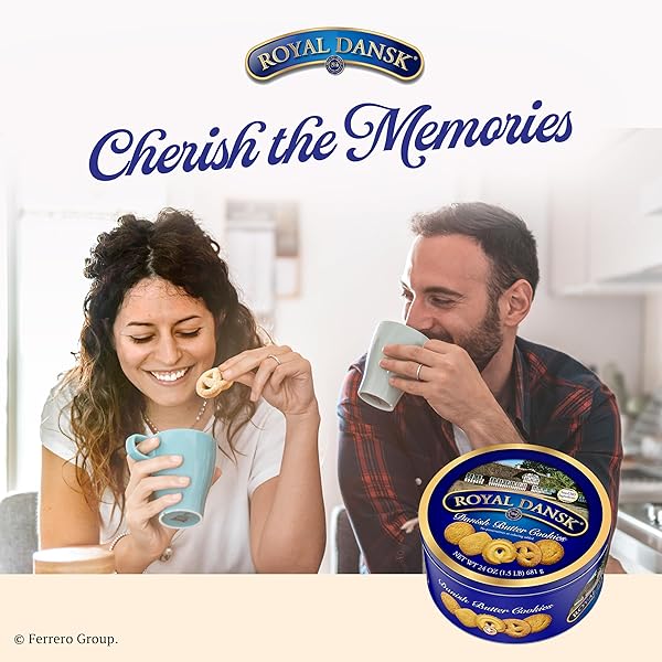 ROYAL DANSK DANISH BUTTER COOKIES, PREMIUM ASSORTED COOKIES MADE WITH REAL BUTTER, GREAT FOR SHARING AND HOSTING, 24 OZ