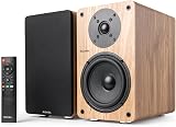 Roxel Onyx Active Bookshelf Speakers 100W RMS HDMI ARC Oak view 9