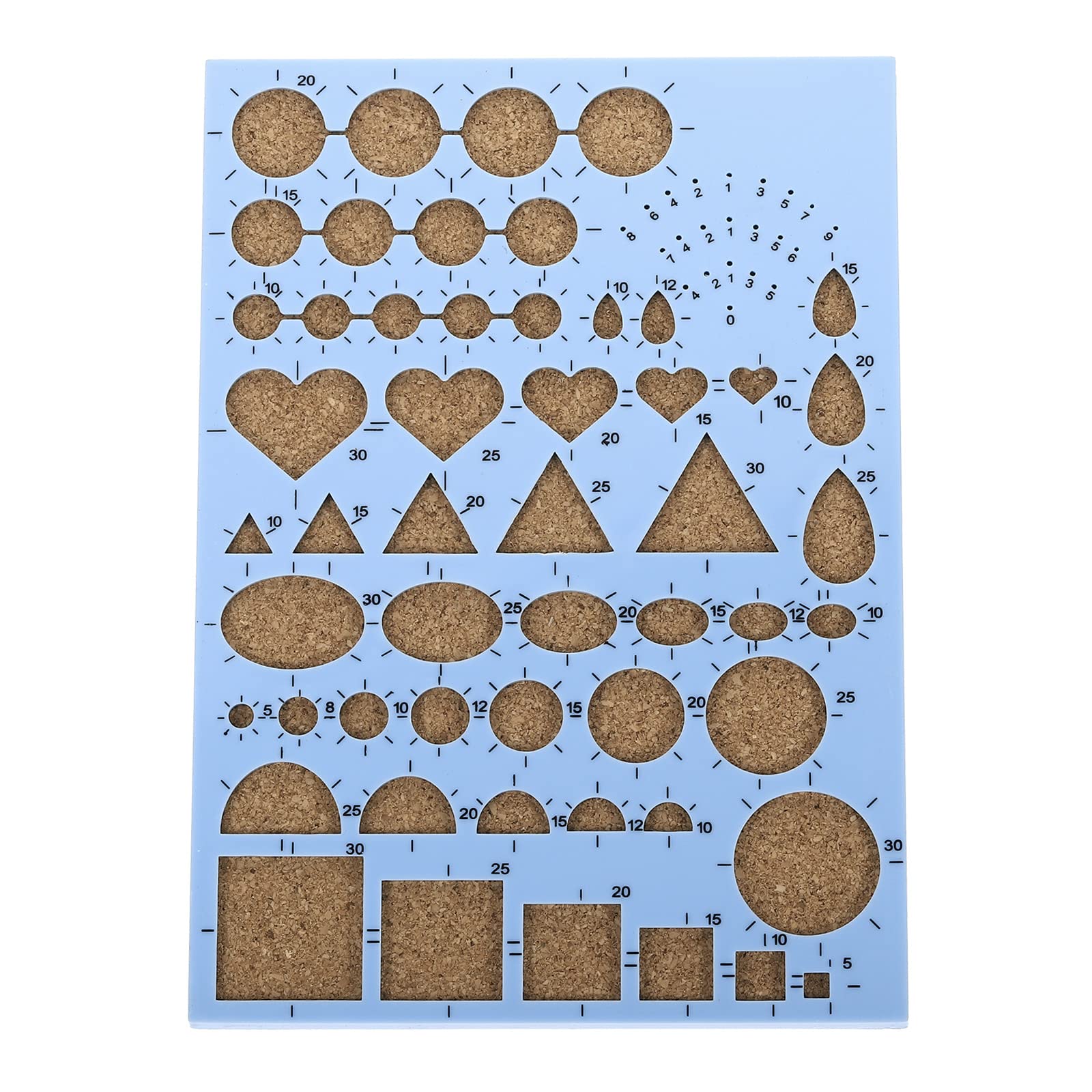 PATIKIL Paper Quilling Template Board 8x6 Inch, Mould Crimper Tool for Paper Strips DIY Art Crafts, Blue