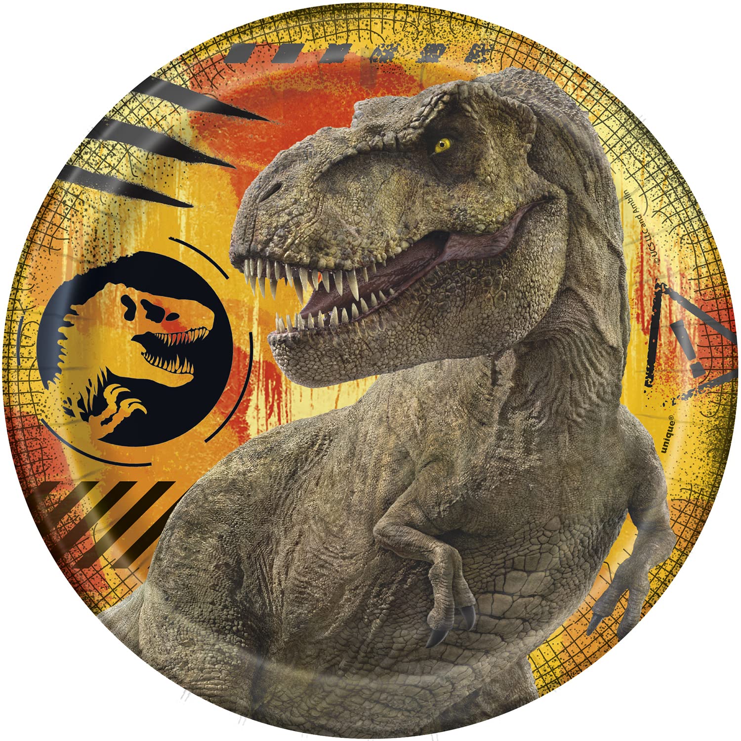 Unique Jurassic World Dominion 7 Inch Dessert Plates [8 per Pack]