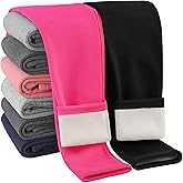 Resinta Girls Winter Fleece Lined Leggings Cotton Thick Thermal Tights Kids Soft Stretchy Pants Full Length