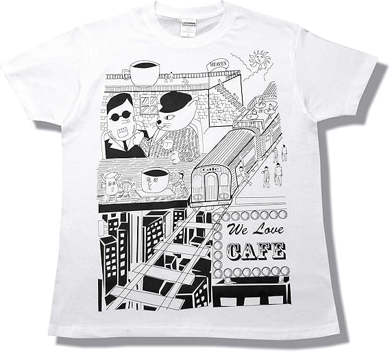 Amazon 空想カフェ おもしろ おしゃれ スタンドアップオリジナル Tシャツ Tシャツ カットソー 通販