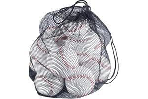 Tebery 12 Pack Standard Size T-Ball Practice Baseballs, Reduced Impact Kids Safety Baseballs, Unmarked & Soft for League Play